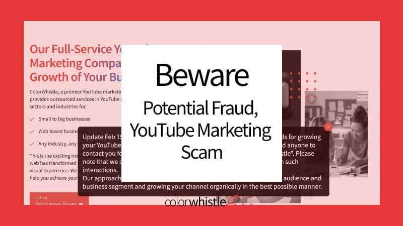 潜在的欺诈，YouTube营销骗局-当心!